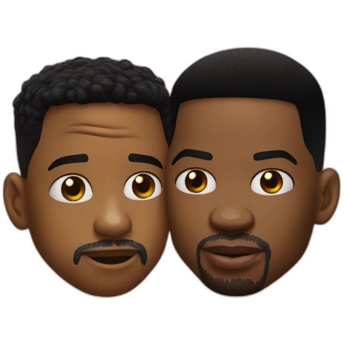 will smith and chris rock kissing emoji