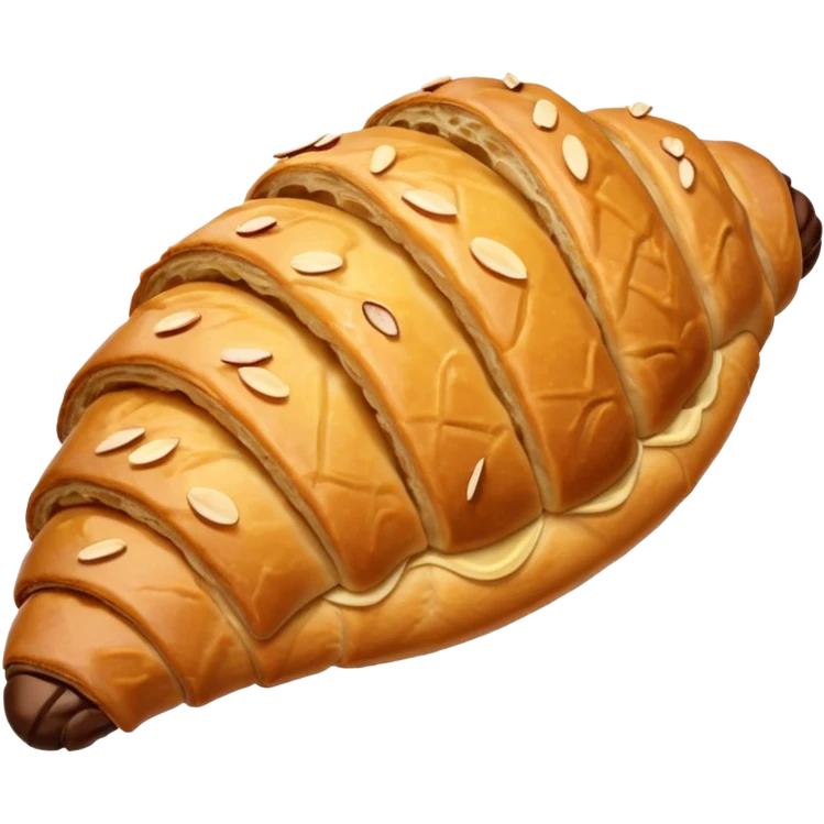Almond chocolate banana croissant  emoji