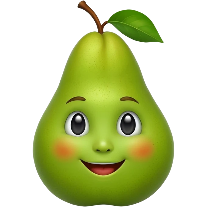 birne mit gesicht emoji