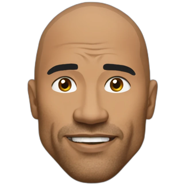The rock qui lève un sourcil emoji