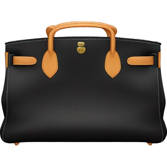 black hermes birkin bag emoji