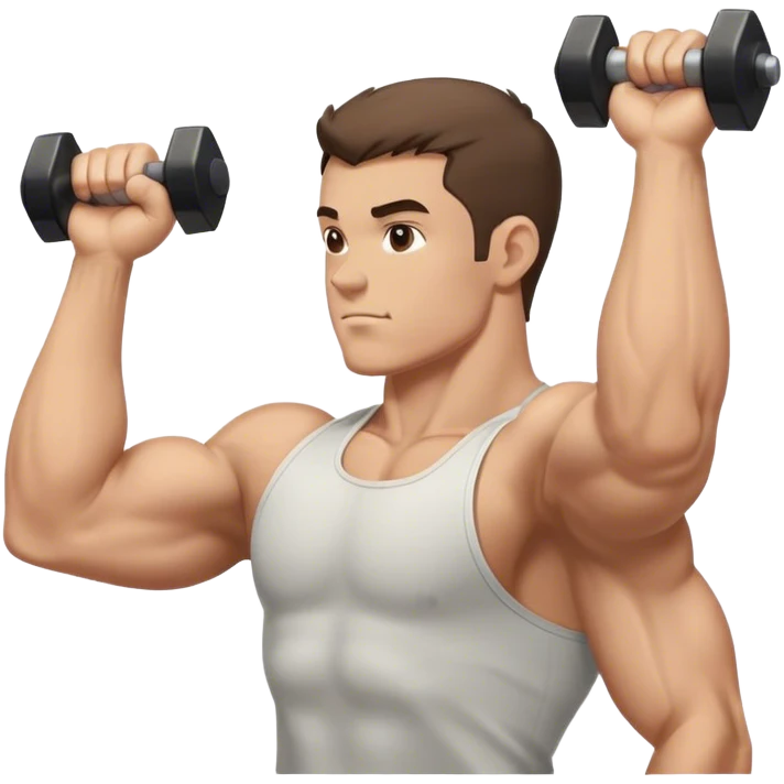 side view guy doing bicep hammer-curls palms-facing-up emoji