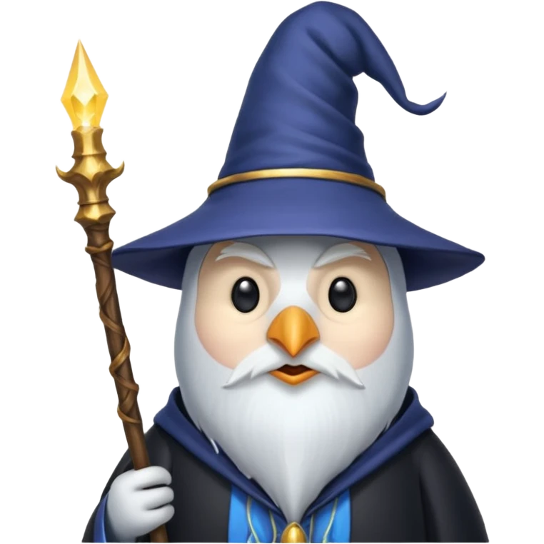 Penguin Wizard emoji