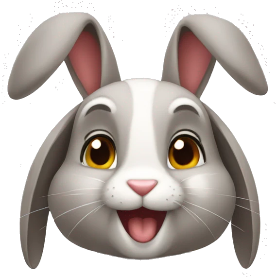 a hansome rabbit emoji