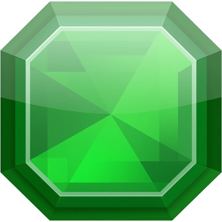 green crystal emoji