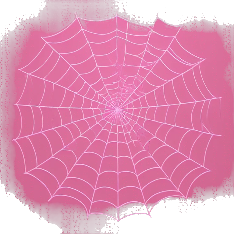 pink spider web detailed and clean emoji
