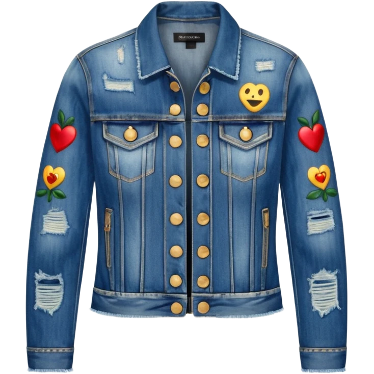 Dolce and Gabbana denim jacket for women, isolated  emoji