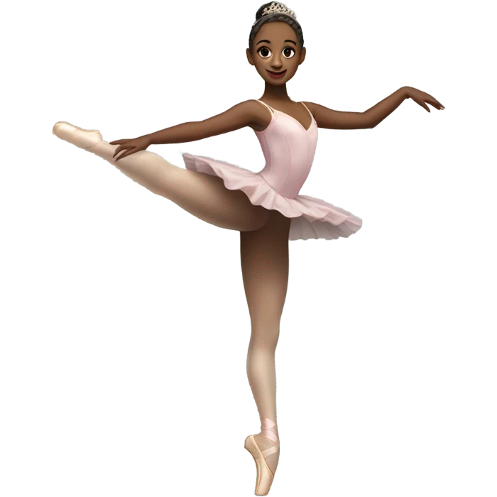 Ballet dancer in thigh highs emoji