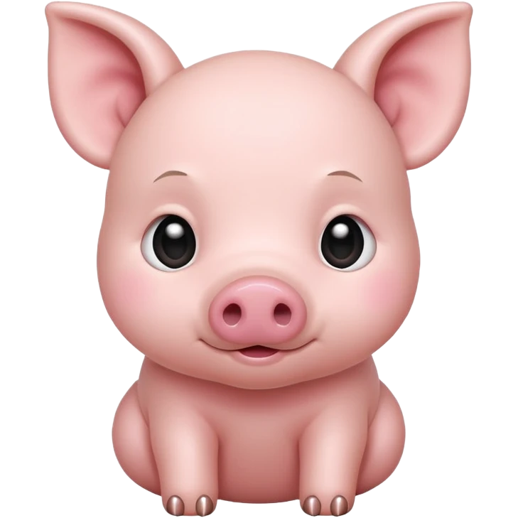 white baby pig emoji