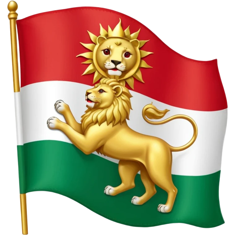 Iranian flag when the shah was in power emoji