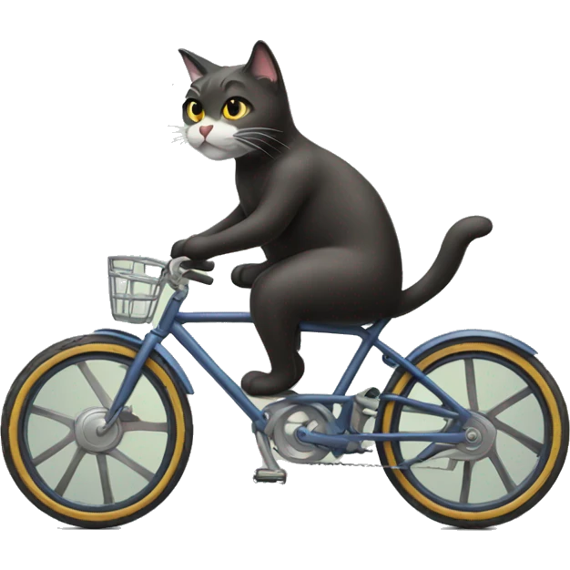 Cat on a bike emoji