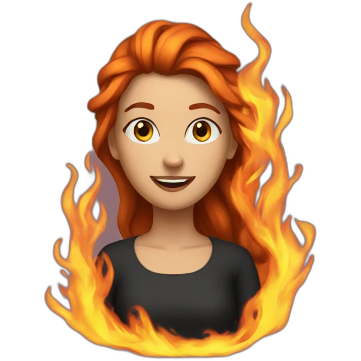 anna on fire emoji