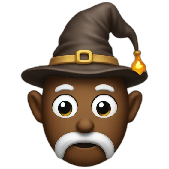 Poop wizard emoji