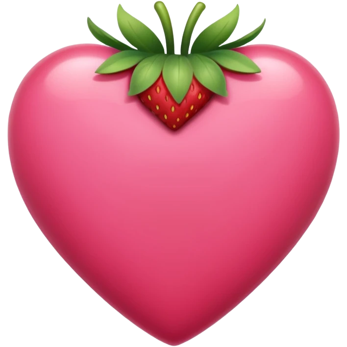 strawberry pink color heart emoji