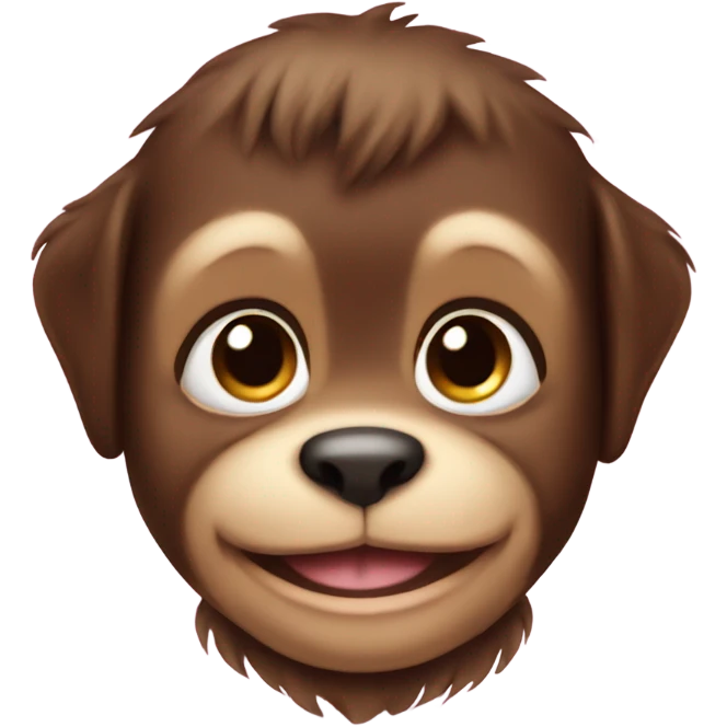 Puppy monkey baby emoji