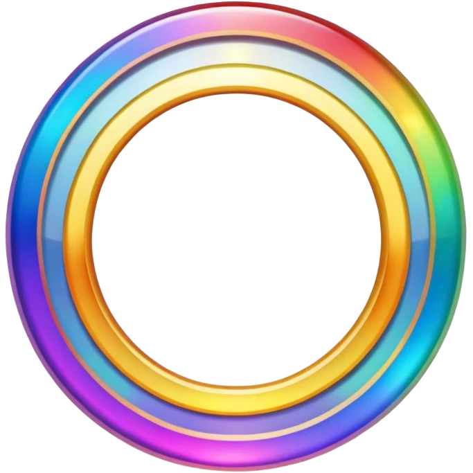 rainbow halo emoji