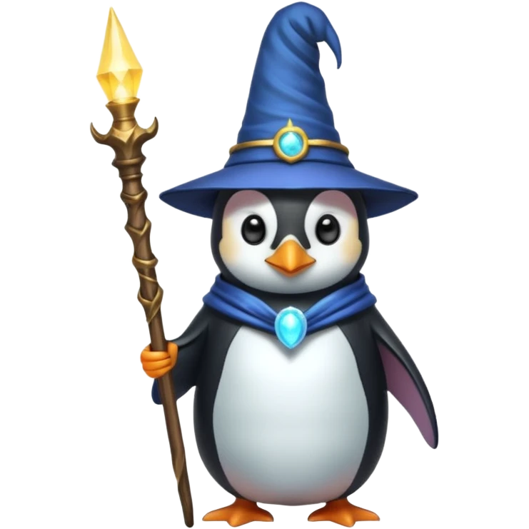Penguin Wizard emoji