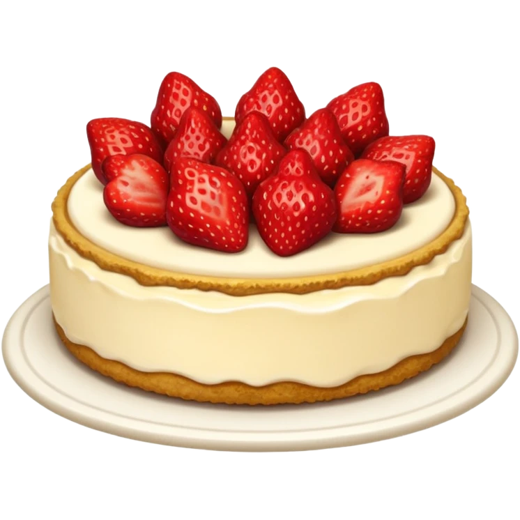 Strawberry cheesecake emoji