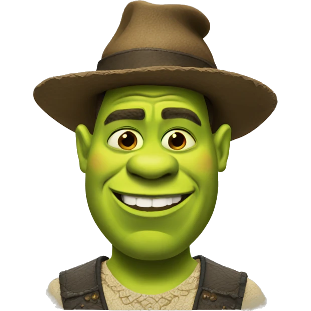 Fashionable Shrek emoji