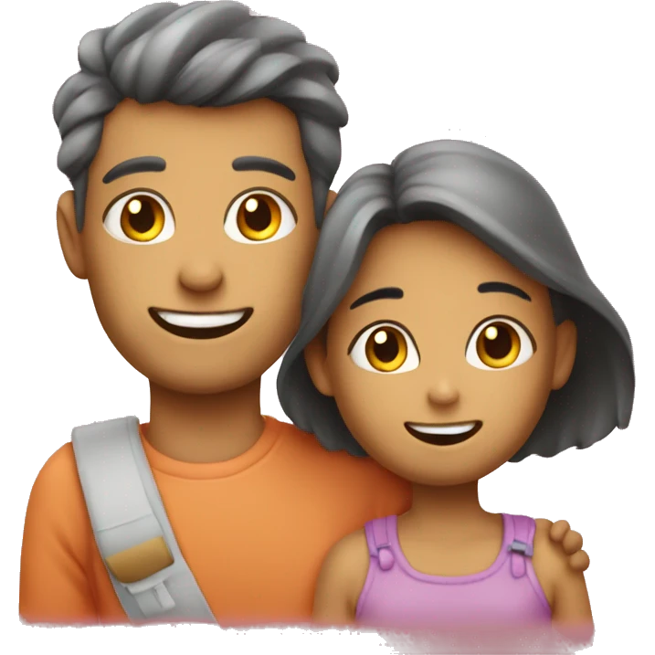 Mother father kids cat d emoji