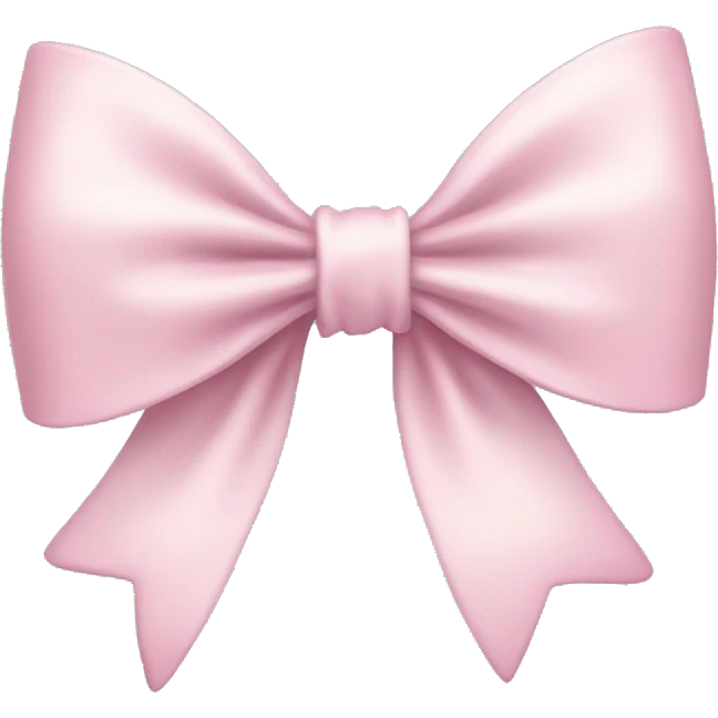 light pink coquette bow  emoji