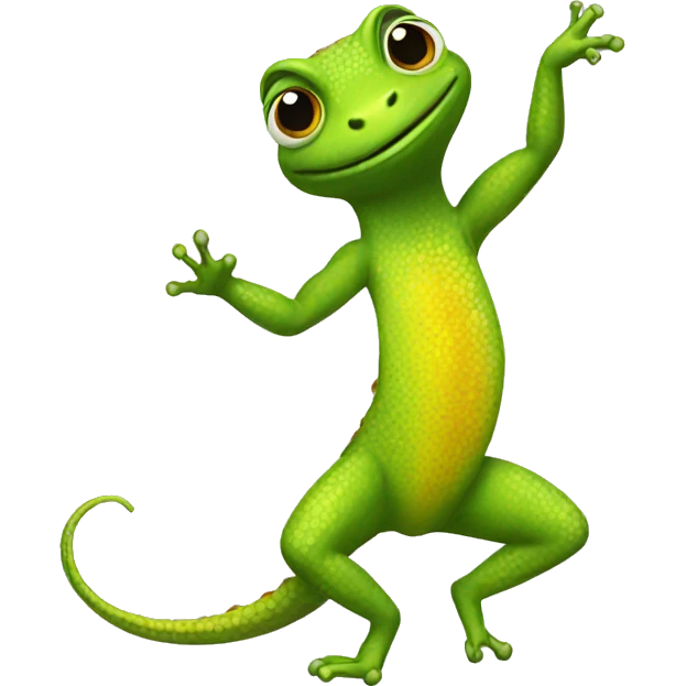 a dancing gecko GIF emoji