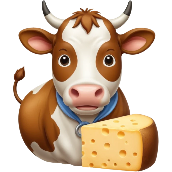 cow making cheese  emoji