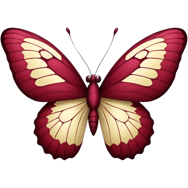 Burgundy butterfly  emoji