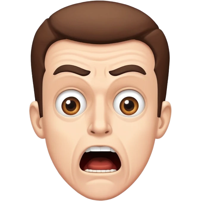 shocked and surprised face representing people's reaction to John Brown's raid on a federal armory emoji