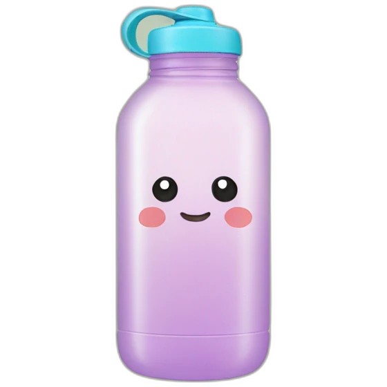 Kawaii water bottle emoji