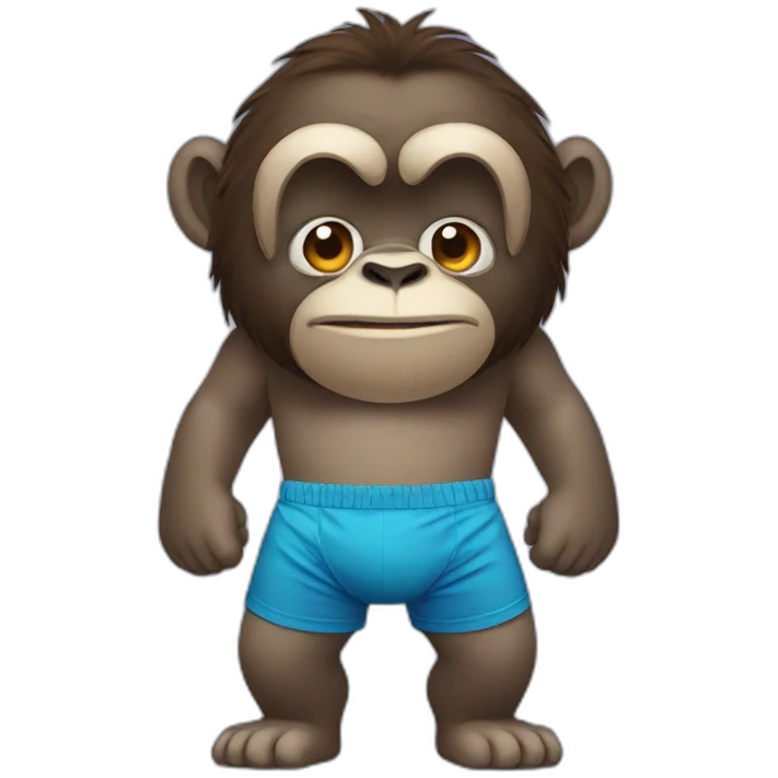 gorilla in boxers emoji