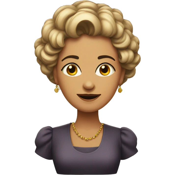 Fortuitous lady emoji