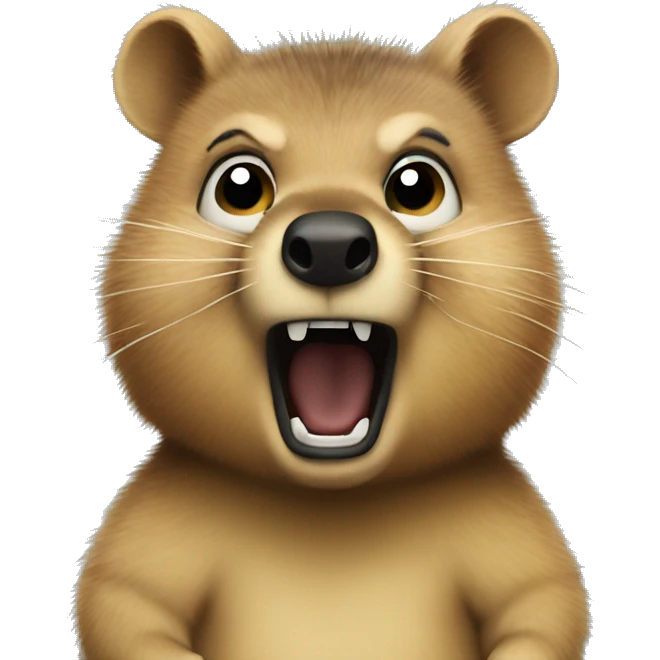 angry quokka emoji
