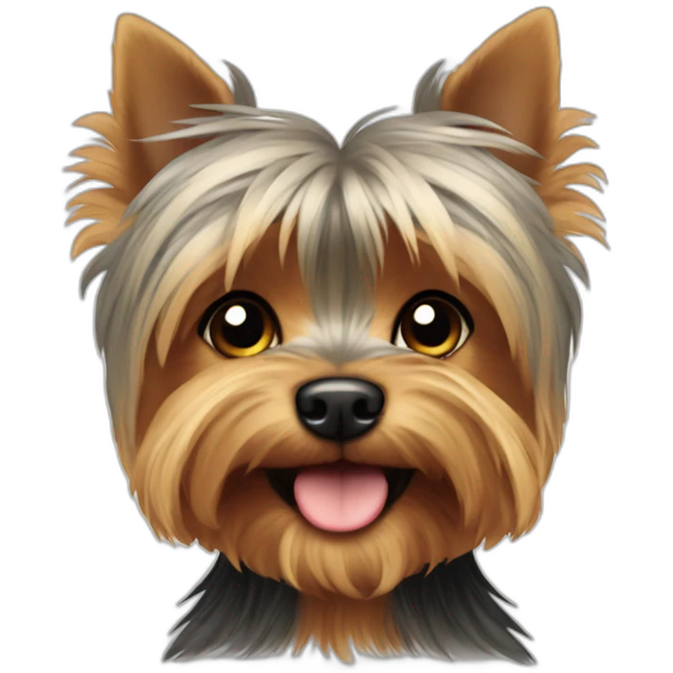 Cute little Yorkshire Terrier emoji
