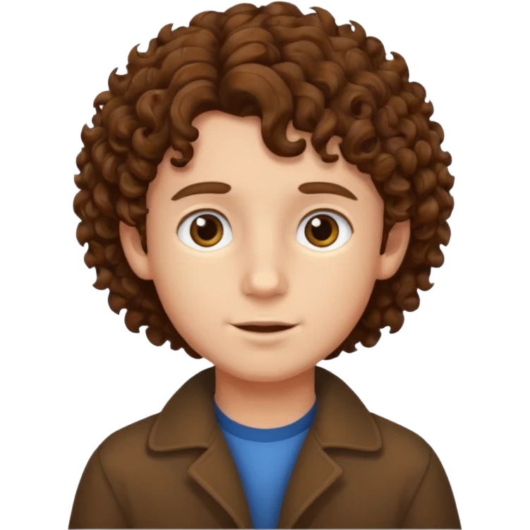 curly hair Boy emoji