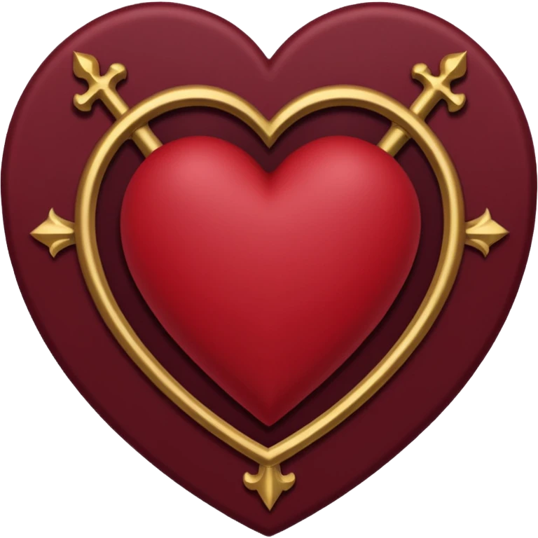 heart with a gothic tarot spread emoji