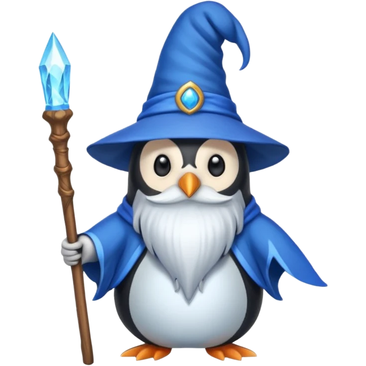 Penguin Wizard emoji
