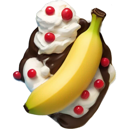 Banana Split in a Blue Bowl emoji