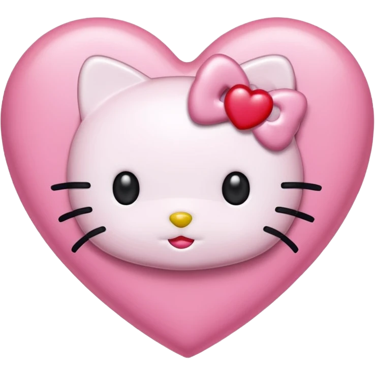 hello kitty heart emoji