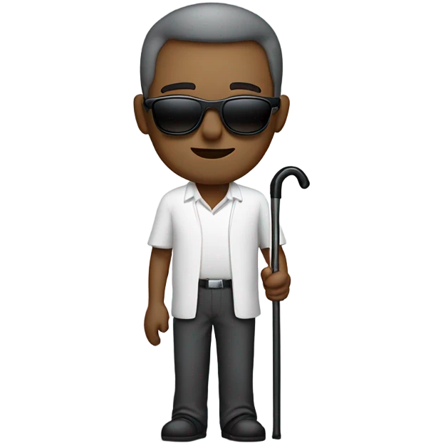 Blind man emoji