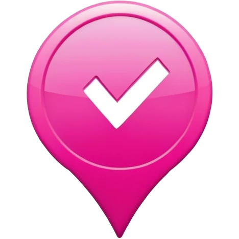 Pink check mark emoji