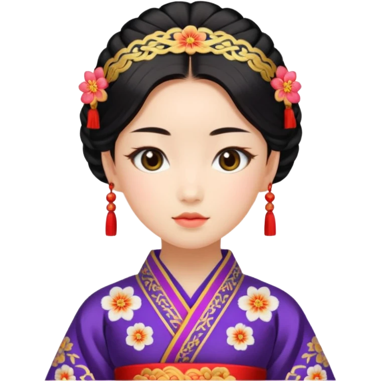 japanese girl in traditional costume emoji