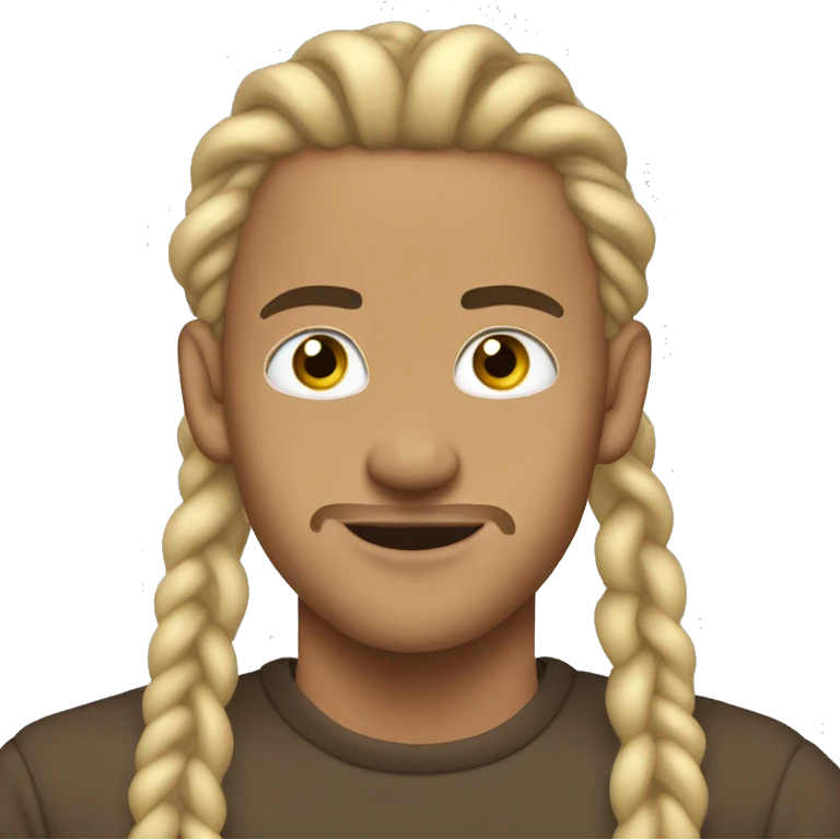 lightskin guy with blonde braids blowngsmoke  emoji