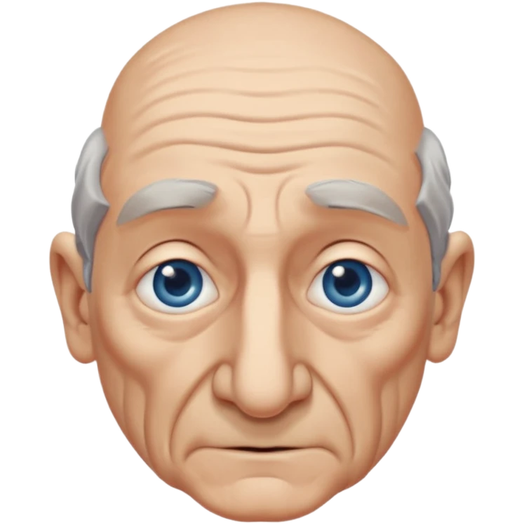 old man with a long nose emoji