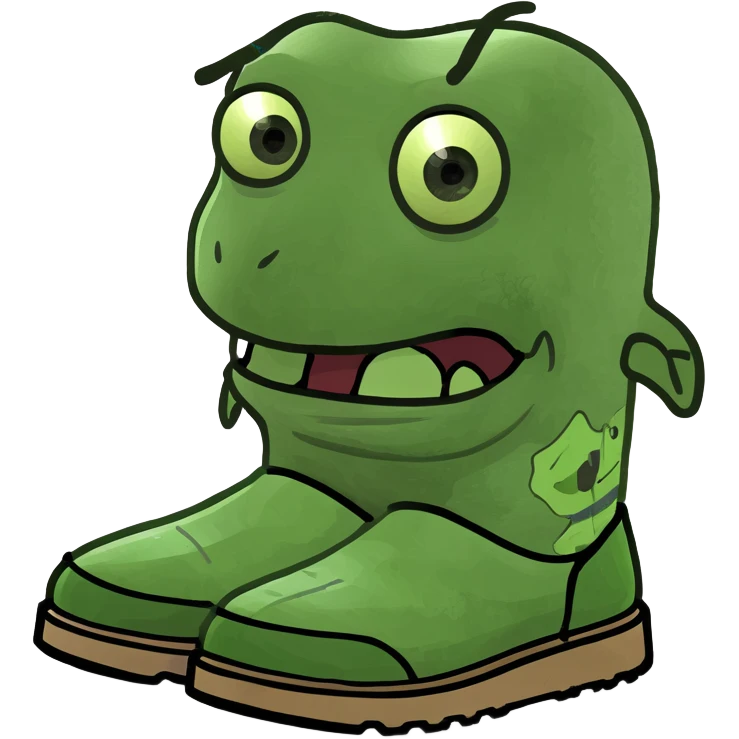 Zombie with uggs emoji