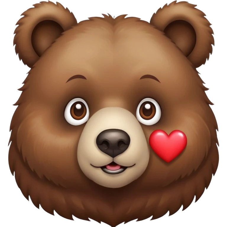 Bear with heart eyes emoji