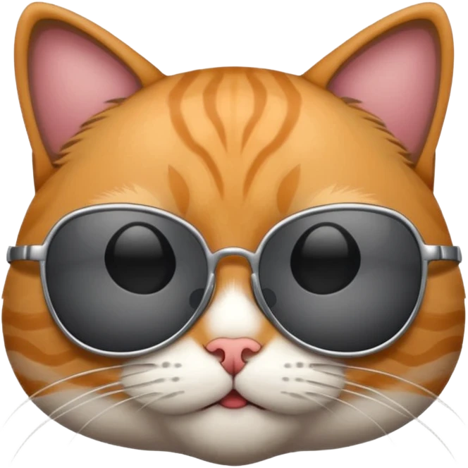 Cat wearing sunglasses emoji