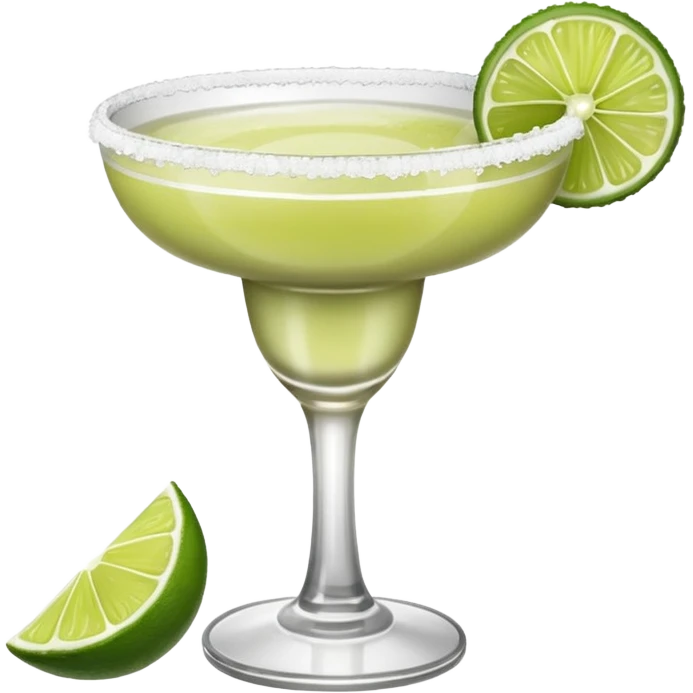 margaritas. one normal and one spicy. NO ICE - normal margarita glass with salt on the rim. one should be just with the margarita and the salt. the spicy one should have a small pepper inside  emoji