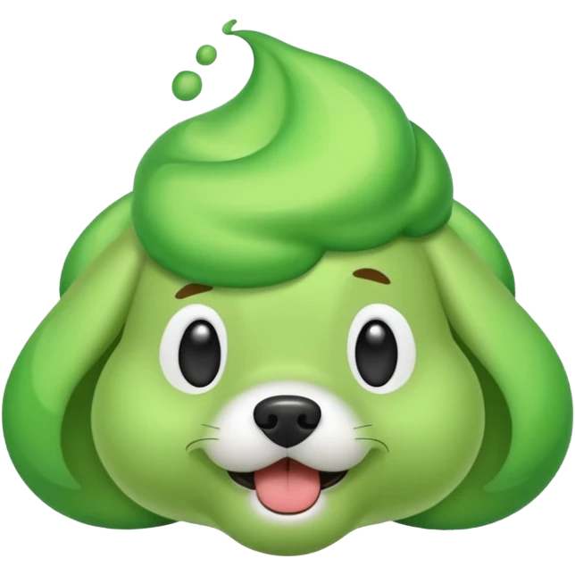 Dog fart emoji