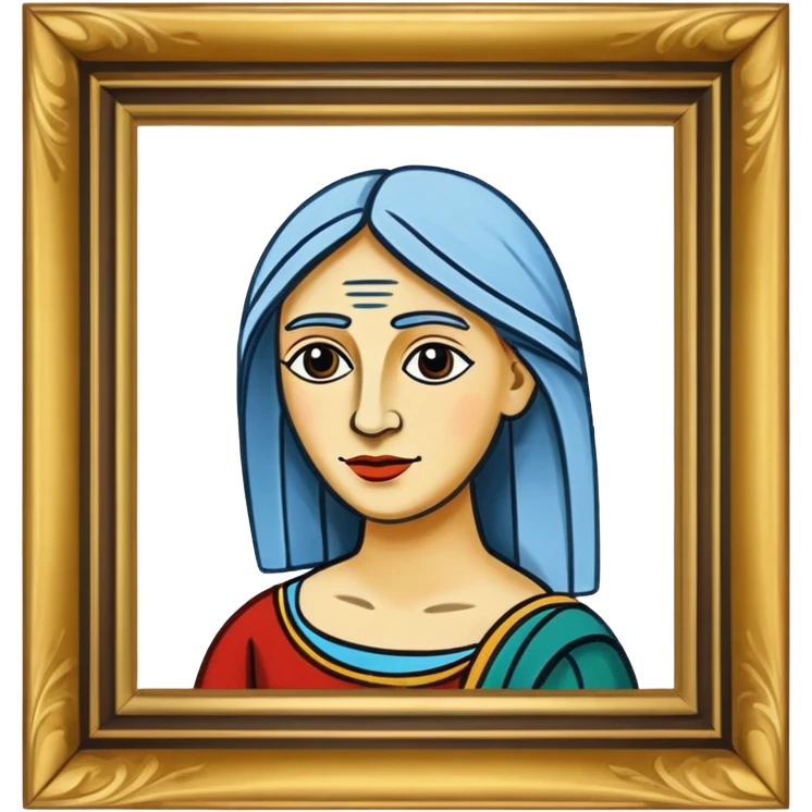  picasso painting frame emoji